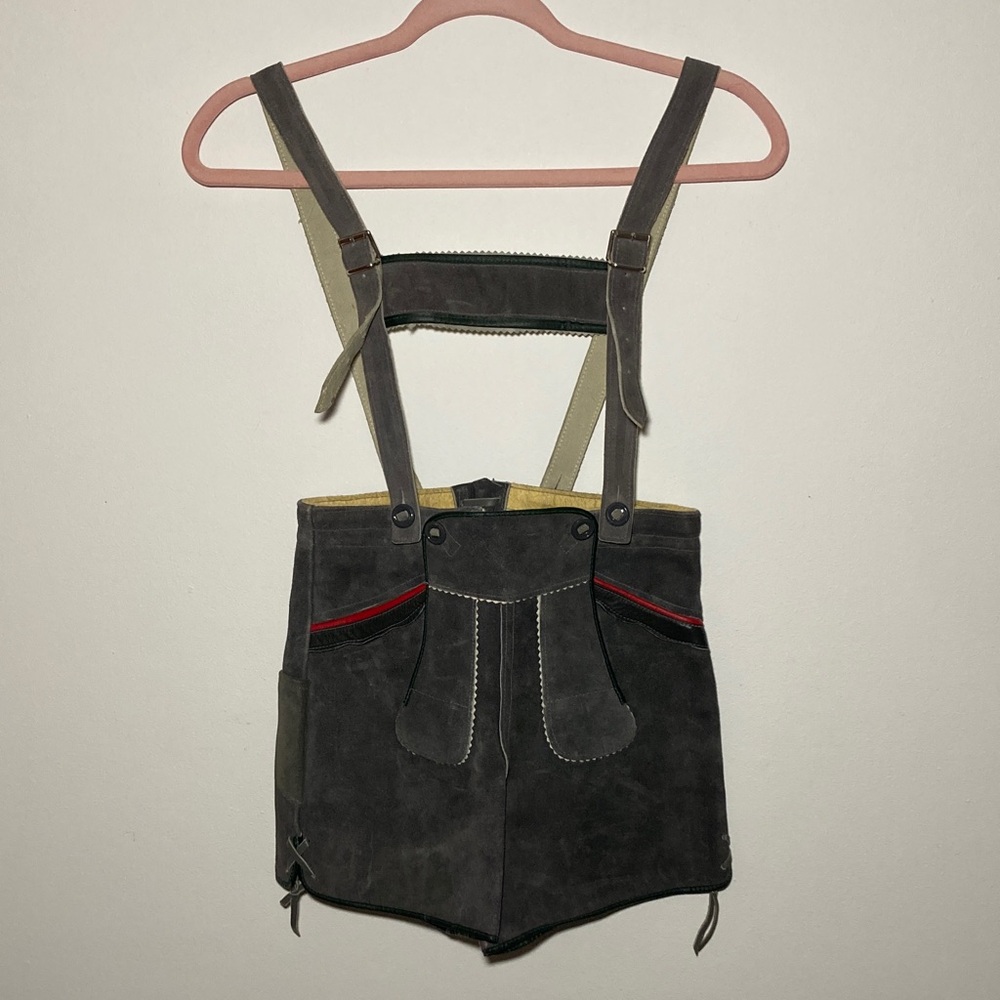 Childrens Lederhosen Oktoberfest Suede Shorts with Suspenders